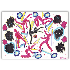 Beschwörung &ndash; Tinte und Filzstift auf Papier, 29&nbsp;cm&nbsp;x&nbsp;21&nbsp;cm, 1997. Kat.&nbsp;Nr.&nbsp;0244
