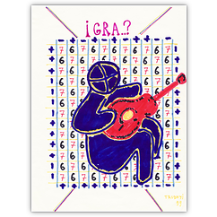 Spiel &ndash; Filzstift auf Papier, 14&nbsp;cm&nbsp;x&nbsp;21&nbsp;cm, 1999. Kat.&nbsp;Nr.&nbsp;0158