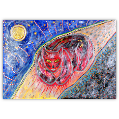 Das Blut... &ndash; Acryl auf Leinwand, 80&nbsp;cm&nbsp;x&nbsp;50&nbsp;cm, 1997. Kat.&nbsp;Nr.&nbsp;0061
