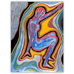 o. T. &ndash; Acryl auf Papier, 60&nbsp;cm&nbsp;x&nbsp;80&nbsp;cm, 1999. Kat.&nbsp;Nr.&nbsp;0127