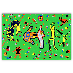 ...minimal  Sniper &ndash; Acryl auf Leinwand auf Katron, 50&nbsp;cm&nbsp;x&nbsp;30&nbsp;cm, 2000. Kat.&nbsp;Nr.&nbsp;0051