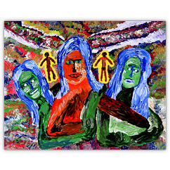 o. T. &ndash; Acryl auf Leinwand, 40&nbsp;cm&nbsp;x&nbsp;30&nbsp;cm, 2000. Kat.&nbsp;Nr.&nbsp;0047