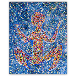 Die Basis &ndash; Acryl auf Karton, 40&nbsp;cm&nbsp;x&nbsp;50&nbsp;cm, 2000. Kat.&nbsp;Nr.&nbsp;0107