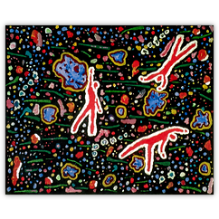 o.T. &ndash; Acryl auf Leinwand, 40&nbsp;cm&nbsp;x&nbsp;30&nbsp;cm, 1997. Kat.&nbsp;Nr.&nbsp;0070