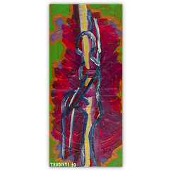 o. T. &ndash; Acryl auf Hartfaser, 25&nbsp;cm&nbsp;x&nbsp;50&nbsp;cm, 2010. Kat.&nbsp;Nr.&nbsp;0173