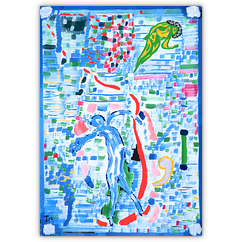 o. T. &ndash; Acryl auf Papier, 30&nbsp;cm&nbsp;x&nbsp;50&nbsp;cm, 1995. Kat.&nbsp;Nr.&nbsp;0040