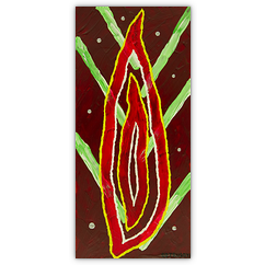 o. T. &ndash; Acryl auf Hartfaser, 25&nbsp;cm&nbsp;x&nbsp;50&nbsp;cm, 2009. Kat.&nbsp;Nr.&nbsp;0175