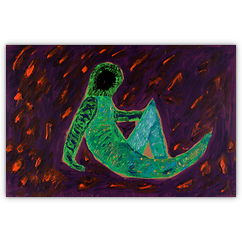 o. T. &ndash; Acryl auf Wellpappe, 100&nbsp;cm&nbsp;x&nbsp;70&nbsp;cm, 2000. Kat.&nbsp;Nr.&nbsp;0054