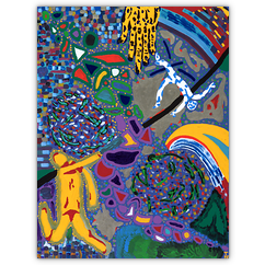 o. T. &ndash; Acryl auf Papier, 50&nbsp;cm&nbsp;x&nbsp;70&nbsp;cm, 1995. Kat.&nbsp;Nr.&nbsp;0023