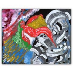 o. T. &ndash; Acryl auf Papier, 40&nbsp;cm&nbsp;x&nbsp;30&nbsp;cm, 1995. Kat.&nbsp;Nr.&nbsp;0042