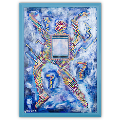 777 &ndash; Acryl auf Papier, 70&nbsp;cm&nbsp;x&nbsp;100&nbsp;cm, 1998. Kat.&nbsp;Nr.&nbsp;0140