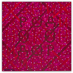 UZNIK (Gefangen) &ndash; Acryl auf Leinwand, 60&nbsp;cm&nbsp;x&nbsp;60&nbsp;cm, 2013. Kat.&nbsp;Nr.&nbsp;0225