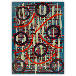 o. T. &ndash; Acryl auf Papier, 50&nbsp;cm&nbsp;x&nbsp;70&nbsp;cm, 2009. Kat.&nbsp;Nr.&nbsp;0177