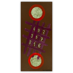 o. T. &ndash; Acryl auf Hartfaser, 25&nbsp;cm&nbsp;x&nbsp;50&nbsp;cm, 2009. Kat.&nbsp;Nr.&nbsp;0176