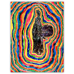 Amba &ndash; Acryl auf Hartfaser, 50&nbsp;cm&nbsp;x&nbsp;70&nbsp;cm, 2000. Kat.&nbsp;Nr.&nbsp;0020